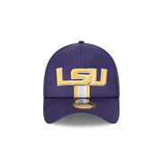 LSU New Era 3930 Helmet Stripe Flex Fit Cap